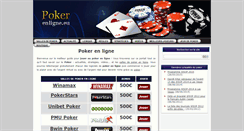 Desktop Screenshot of pokerenligne.eu