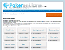 Tablet Screenshot of annuaire.pokerenligne.com